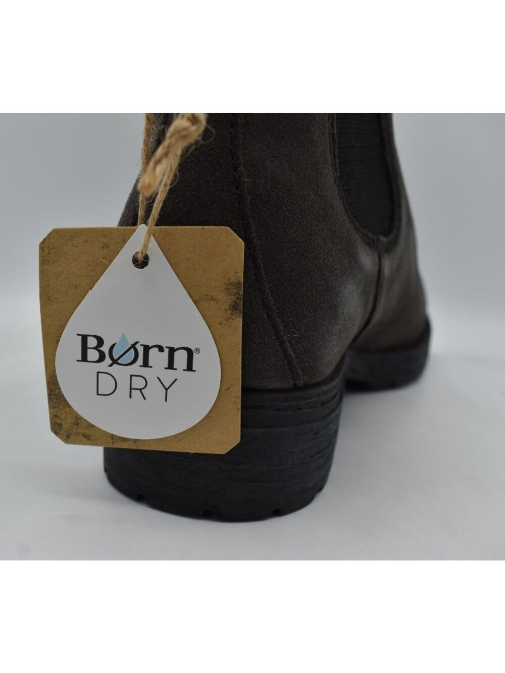 Born Womens Size 7 Cove Dark Grey Suede Chelsea Boots Bootie Shoes - Picture 10 of 15